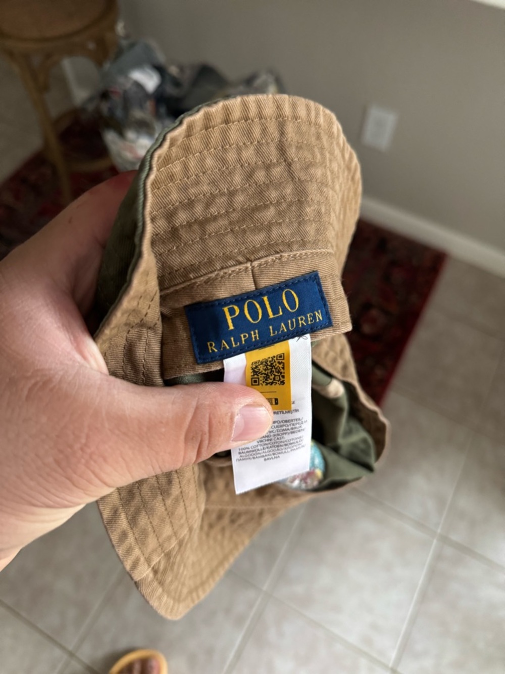 Polo by Ralph Lauren olive Green Polo Bear Bucket Hat - Picture 3 of 3